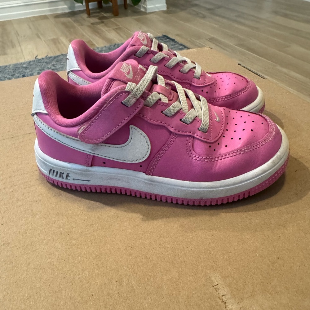 Nike Pink and White Sneakers Classic Style